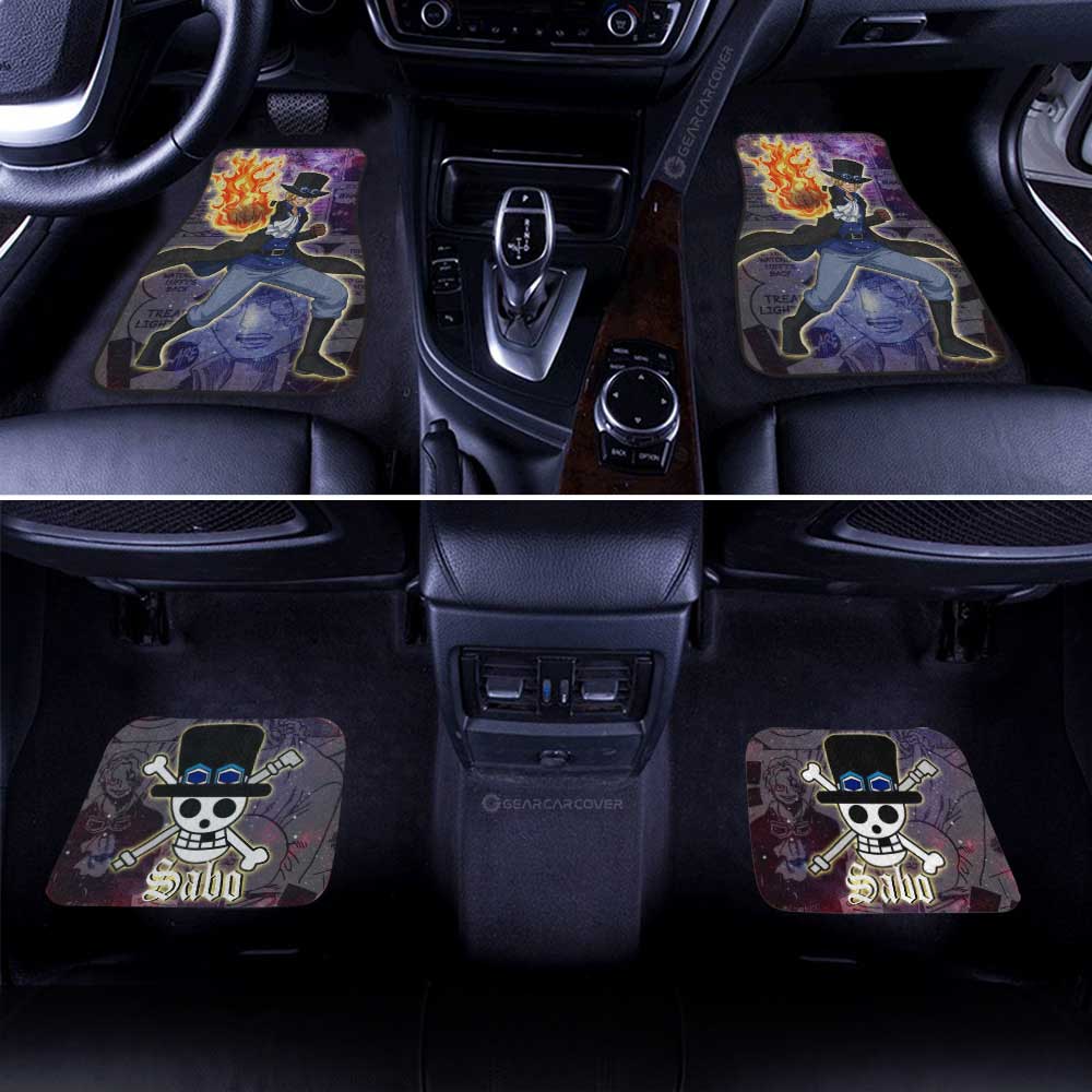 Sabo Car Floor Mats Custom Galaxy Style One Piece Anime Car Accessories - Gearcarcover - 3