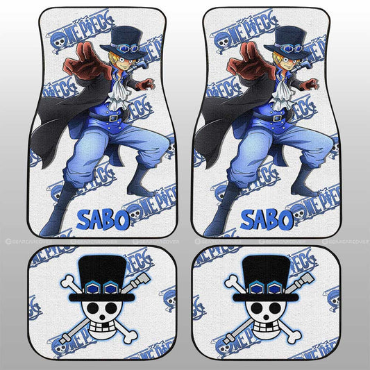 Sabo Car Floor Mats Custom One Piece Anime - Gearcarcover - 1