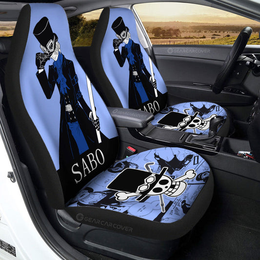 Sabo Car Seat Covers Custom One Piece Anime Car Accessories - Gearcarcover - 2