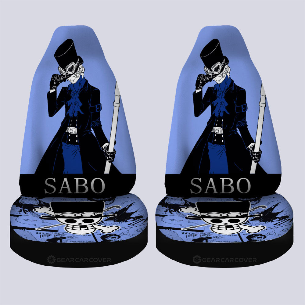 Sabo Car Seat Covers Custom One Piece Anime Car Accessories - Gearcarcover - 4