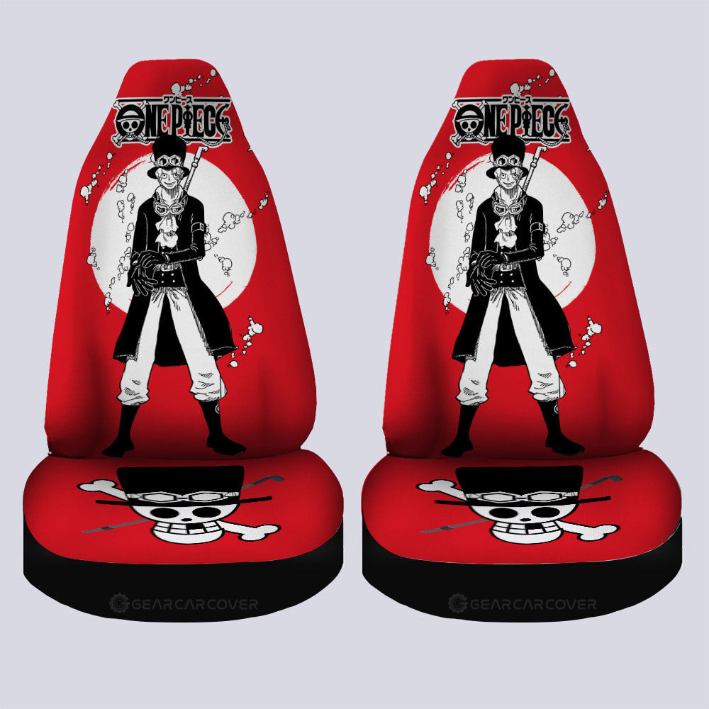 Sabo Car Seat Covers Custom One Piece Anime Car Accessories - Gearcarcover - 4