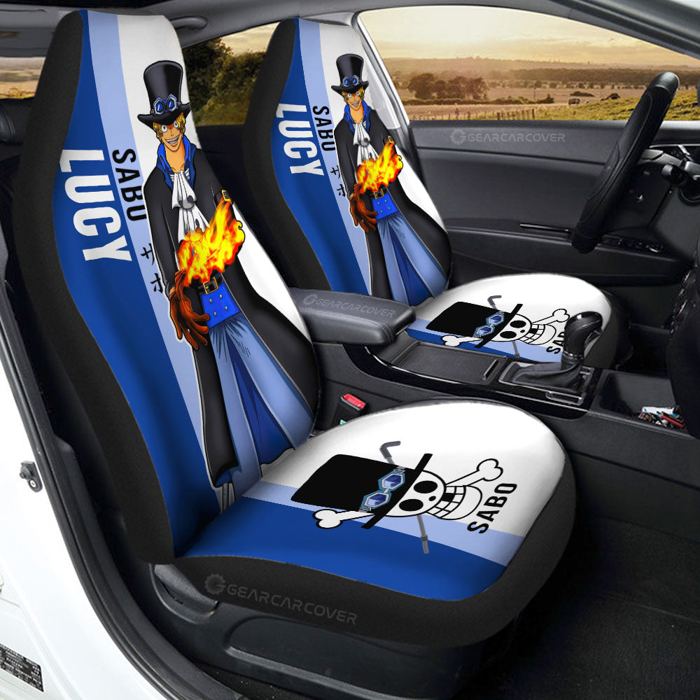 Sabo Car Seat Covers Custom One Piece Car Accessories For Anime Fans - Gearcarcover - 1