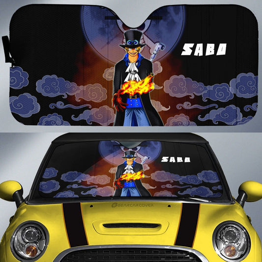 Sabo Car Sunshade Custom For One Piece Anime Fans - Gearcarcover - 1