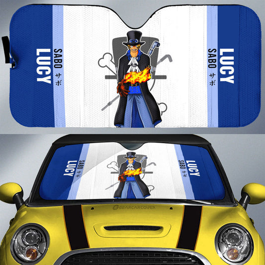 Sabo Car Sunshade Custom One Piece Car Accessories For Anime Fans - Gearcarcover - 1