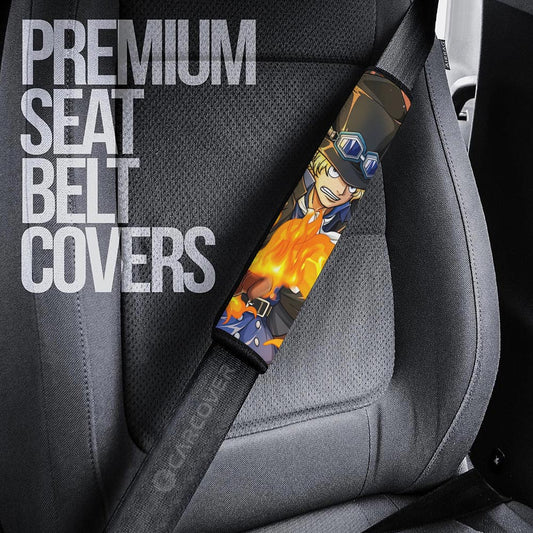 Sabo Seat Belt Covers Custom One Piece Anime Car Accessoriess - Gearcarcover - 2
