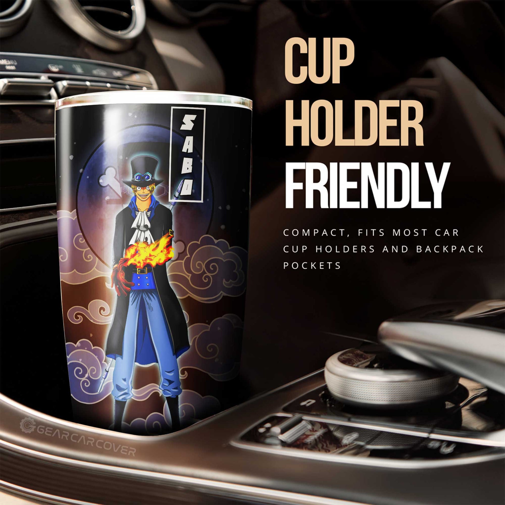 Sabo Tumbler Cup Custom For One Piece Anime Fans - Gearcarcover - 2