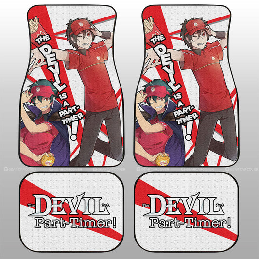 Sadao Maou Car Floor Mats Custom The Devil Is a Part Timer Anime Car Accessories - Gearcarcover - 2