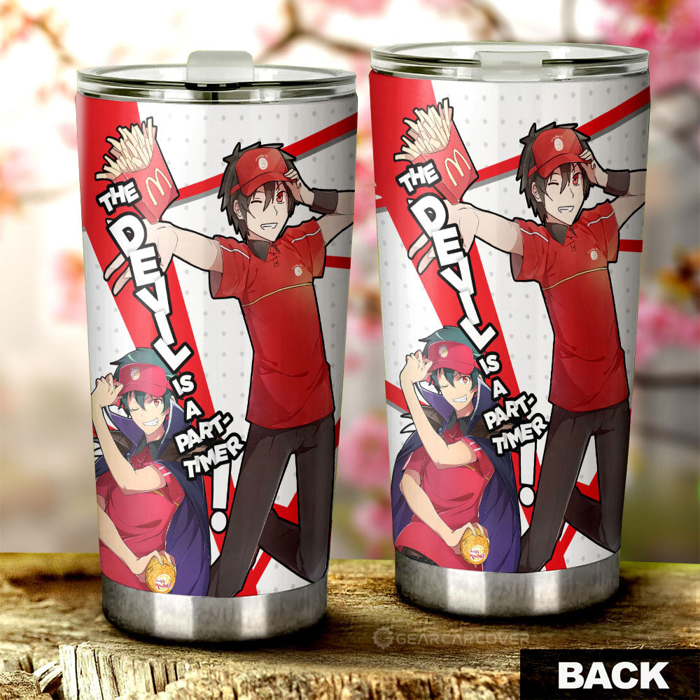 Sadao Maou Tumbler Cup Custom The Devil Is a Part-Timer! Anime Car Accessories - Gearcarcover - 3