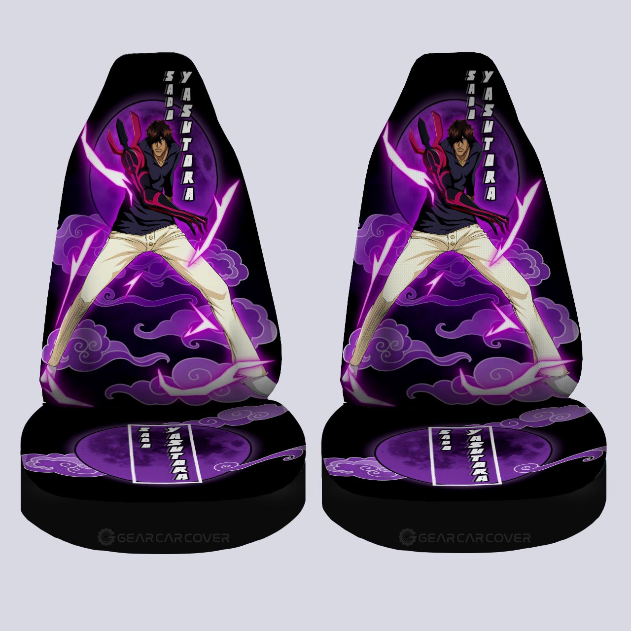 Sado Yasutora Car Seat Covers Custom Bleach Anime Car Interior Accessories - Gearcarcover - 4