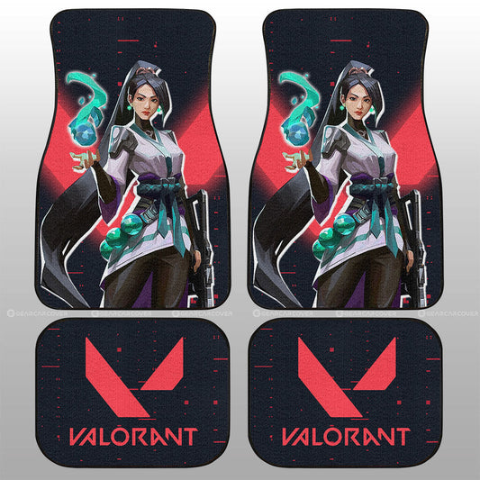 Sage Car Floor Mats Custom Valorant Agent - Gearcarcover - 1