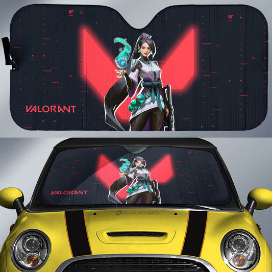 Sage Car Sunshade Custom Valorant Agent - Gearcarcover - 1