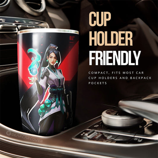 Sage Tumbler Cup Custom Valorant Agent - Gearcarcover - 2