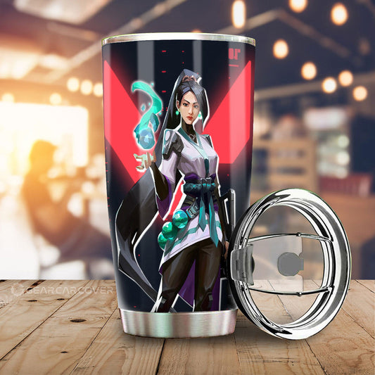 Sage Tumbler Cup Custom Valorant Agent - Gearcarcover - 1