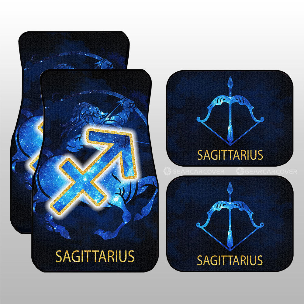 Sagittarius Car Floor Mats Custom Zodiac Car Accessories - Gearcarcover - 3