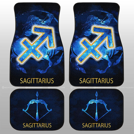 Sagittarius Car Floor Mats Custom Zodiac Car Accessories - Gearcarcover - 1