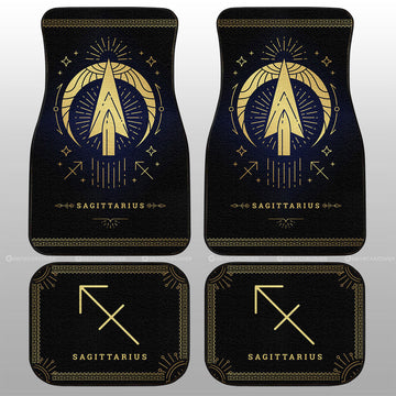 Sagittarius Car Floor Mats Custom Zodiac Car Accessories - Gearcarcover - 1