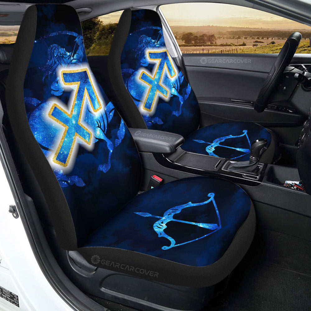 Sagittarius Car Seat Covers Custom Name Zodiac Car Accessories - Gearcarcover - 3