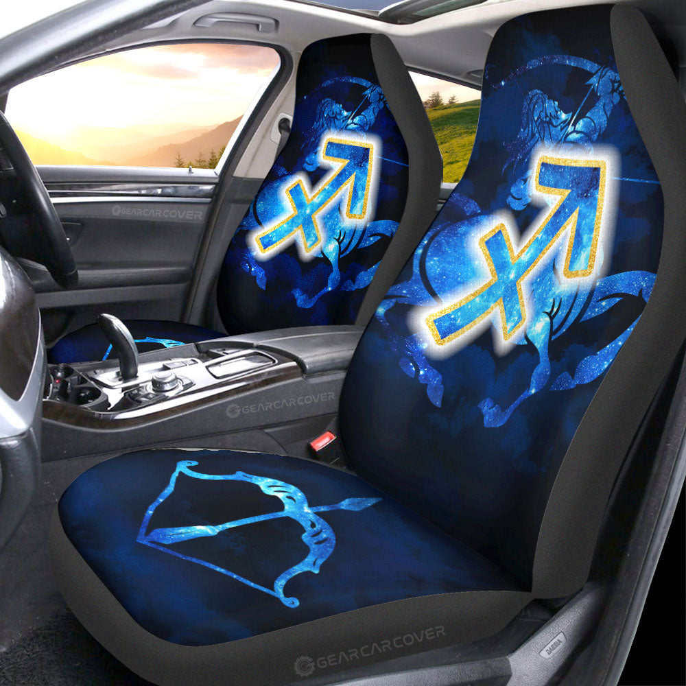 Sagittarius Car Seat Covers Custom Name Zodiac Car Accessories - Gearcarcover - 4