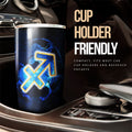 Sagittarius Tumbler Cup Custom Name Zodiac Car Interior Accessories - Gearcarcover - 2