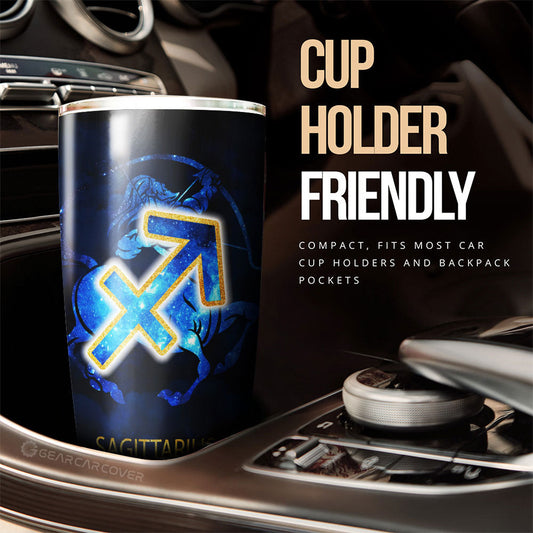 Sagittarius Tumbler Cup Custom Zodiac Car Interior Accessories - Gearcarcover - 2
