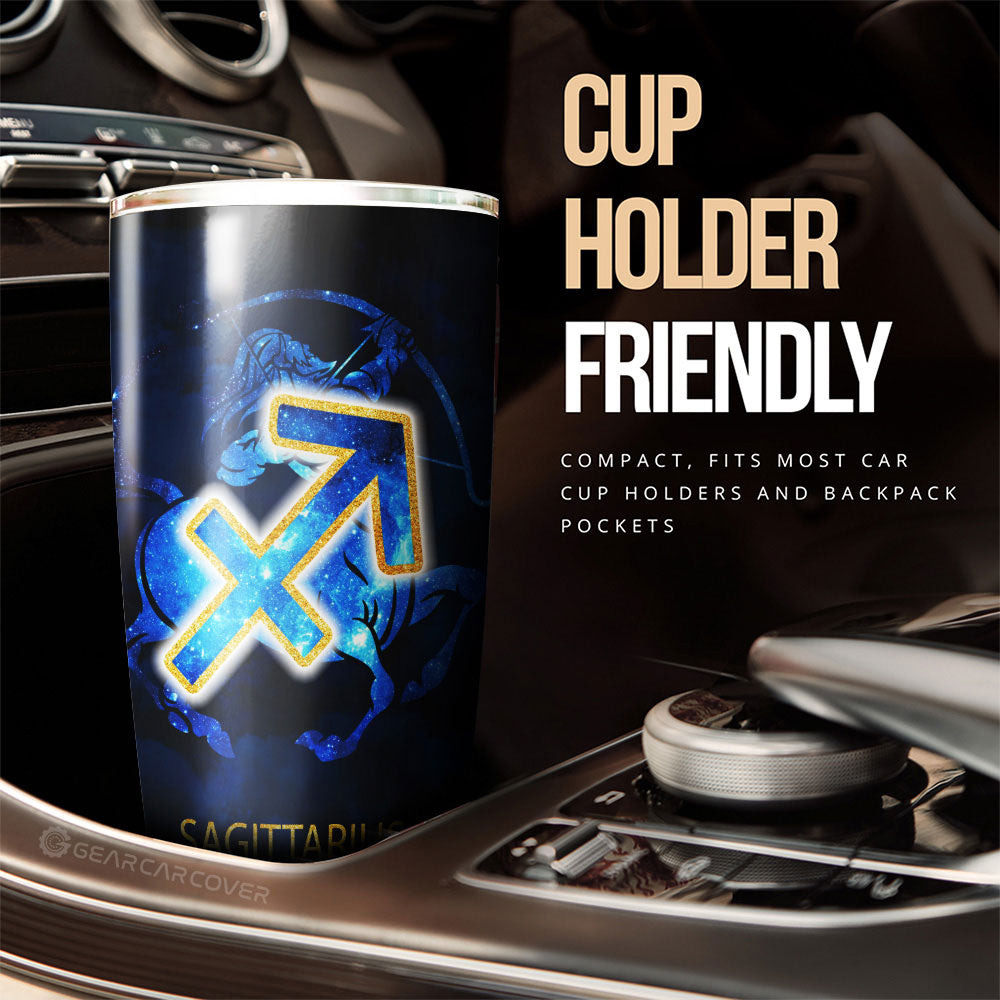 Sagittarius Tumbler Cup Custom Zodiac Car Interior Accessories - Gearcarcover - 2