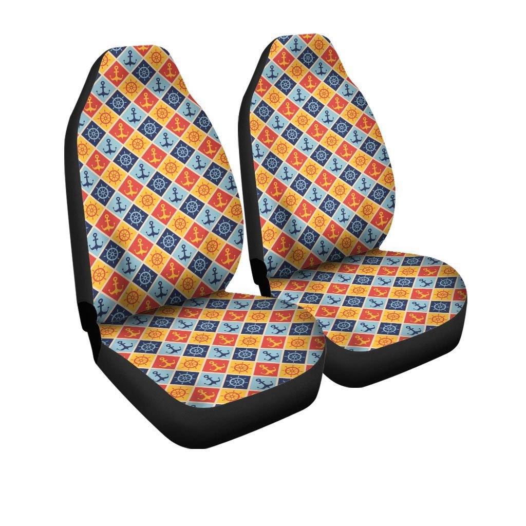 Sailor Anchor Car Seat Covers Custom Pattern Car Accessories - Gearcarcover - 3
