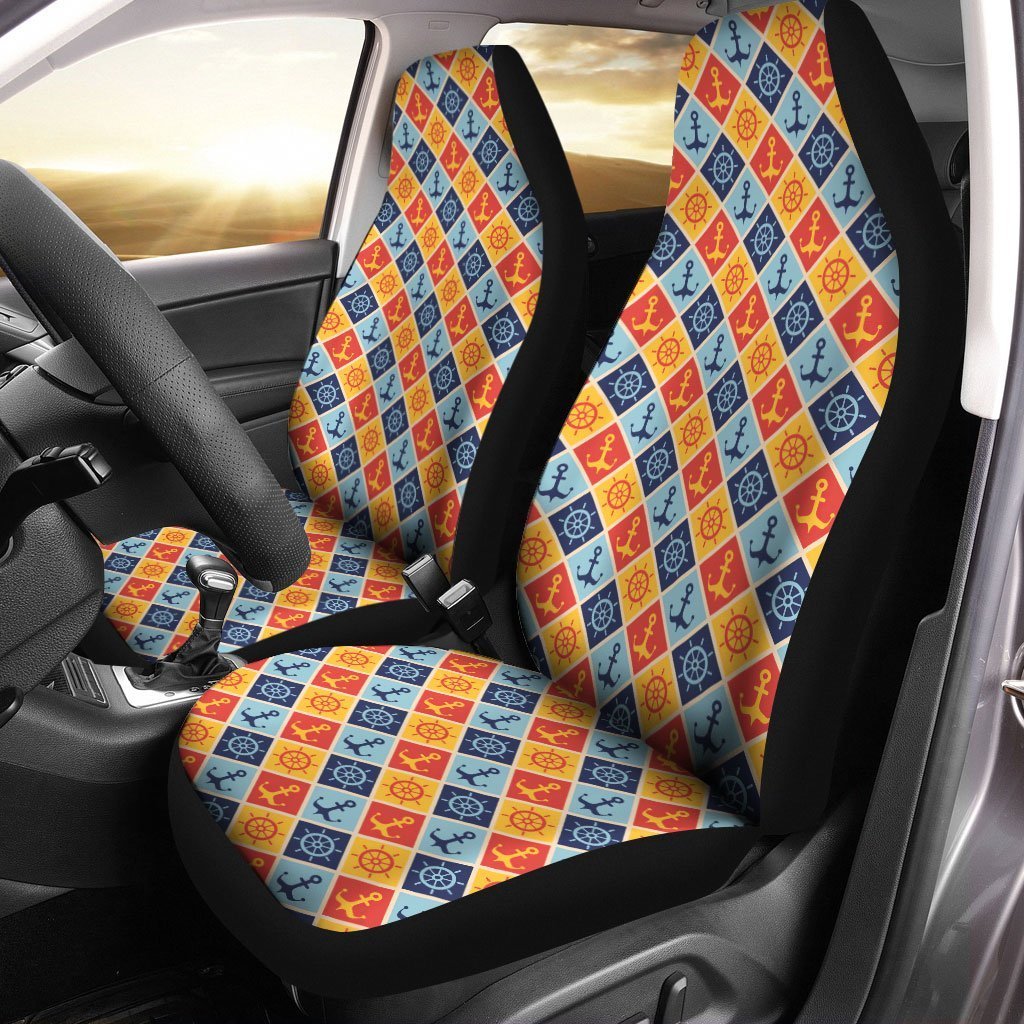 Sailor Anchor Car Seat Covers Custom Pattern Car Accessories - Gearcarcover - 1