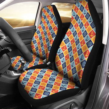 Sailor Anchor Car Seat Covers Custom Pattern Car Accessories - Gearcarcover - 1