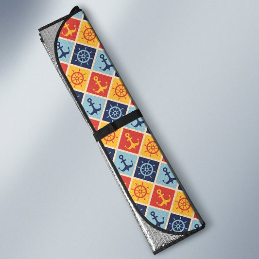 Sailor Anchor Car Sunshade Custom Pattern Car Accessories - Gearcarcover - 2