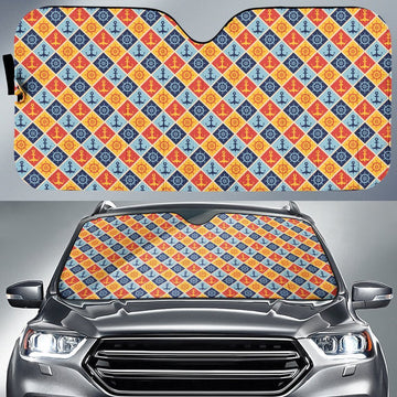 Sailor Anchor Car Sunshade Custom Pattern Car Accessories - Gearcarcover - 1