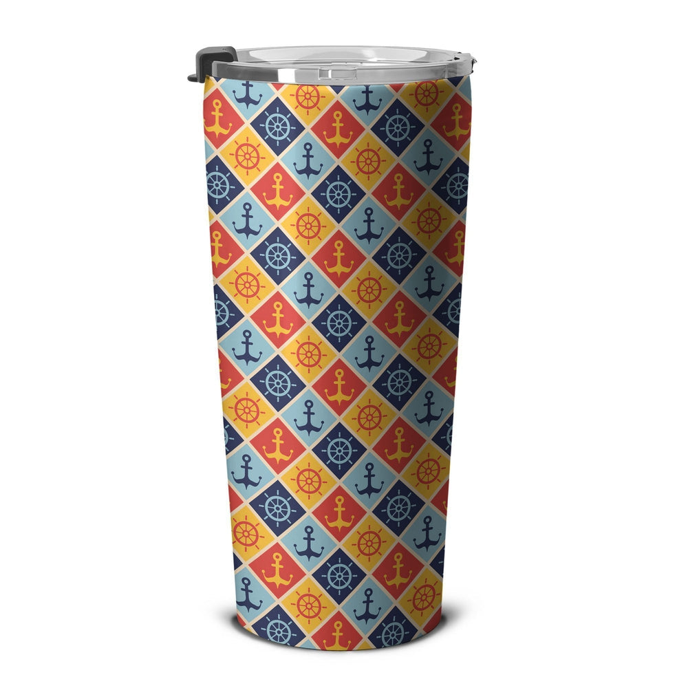Sailor Anchor Tumbler Cup Custom Pattern Car Accessories - Gearcarcover - 5