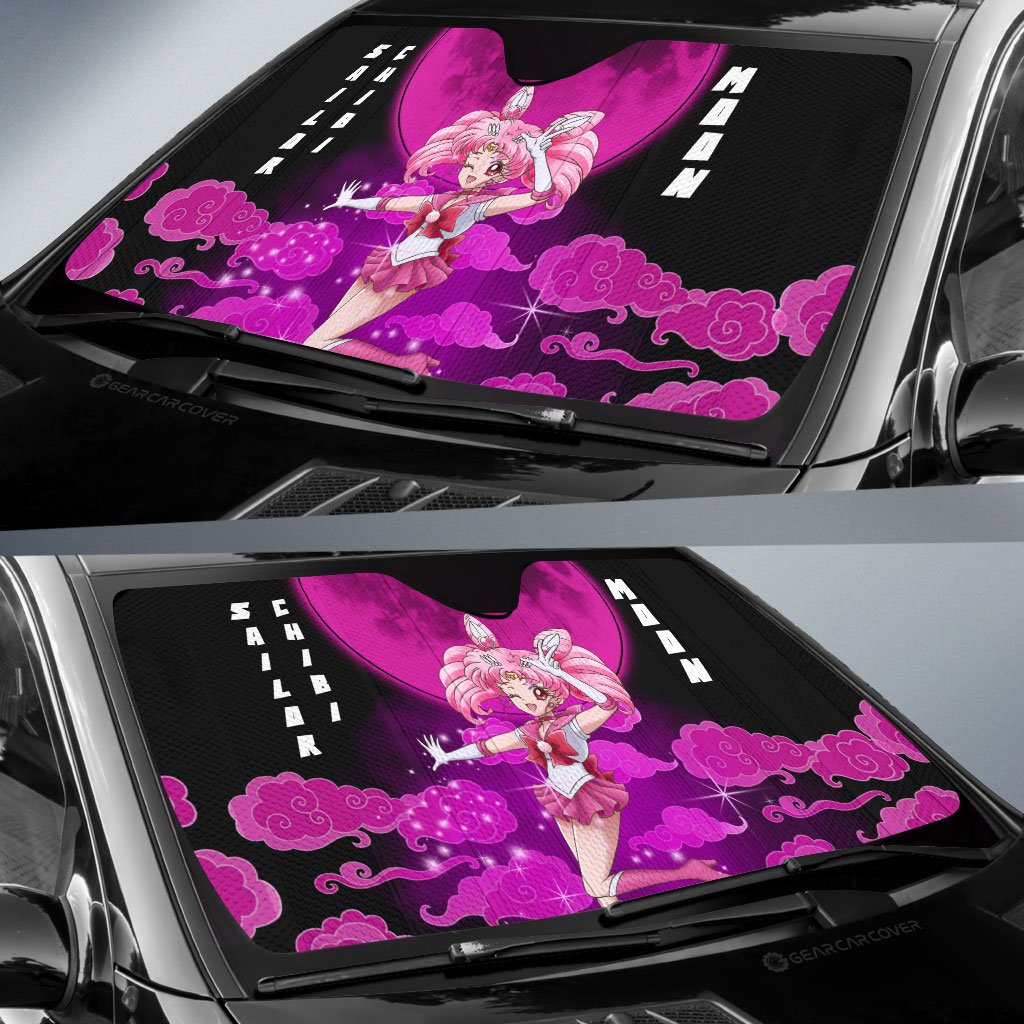 Sailor Chibi Moon Car Sunshade Custom Sailor Moon Anime Car Accessories - Gearcarcover - 2
