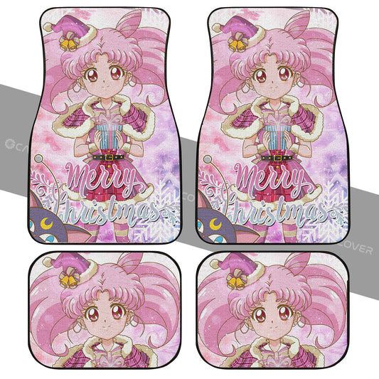 Sailor Chibi Moon Merry Christmas Car Floor Mats Custom Anime Sailor Moon Car Accessories - Gearcarcover - 2