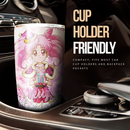 Sailor Chibi Moon Merry Christmas Tumbler Cup Custom Anime Sailor Moon Car Accessories - Gearcarcover - 2