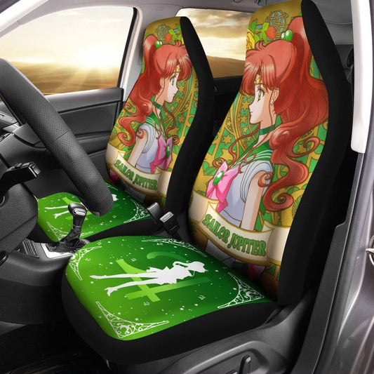 Sailor Jupiter Car Seat Covers Custom Sailor Moon Anime Car Accessories Anime Gifts - Gearcarcover - 1
