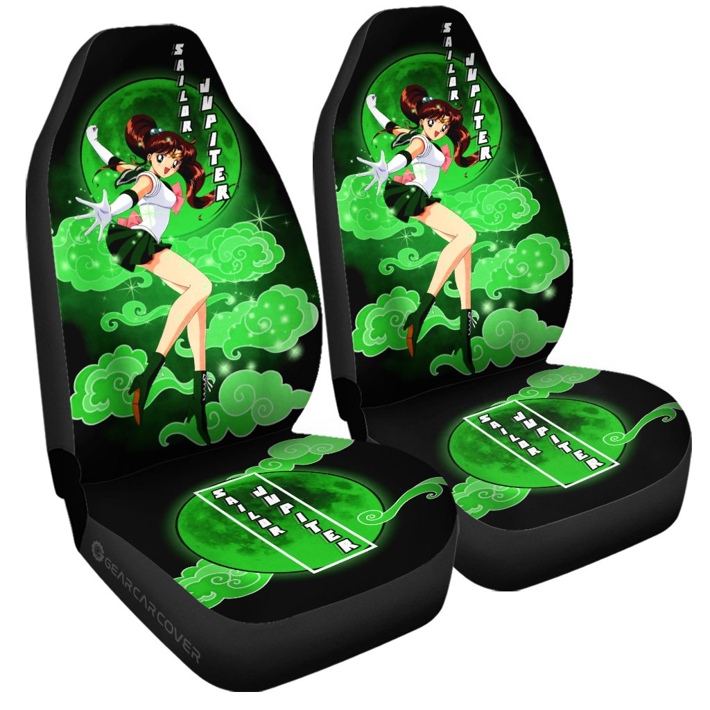 Sailor Jupiter Car Seat Covers Custom Sailor Moon Anime Car Interior Accessories - Gearcarcover - 3