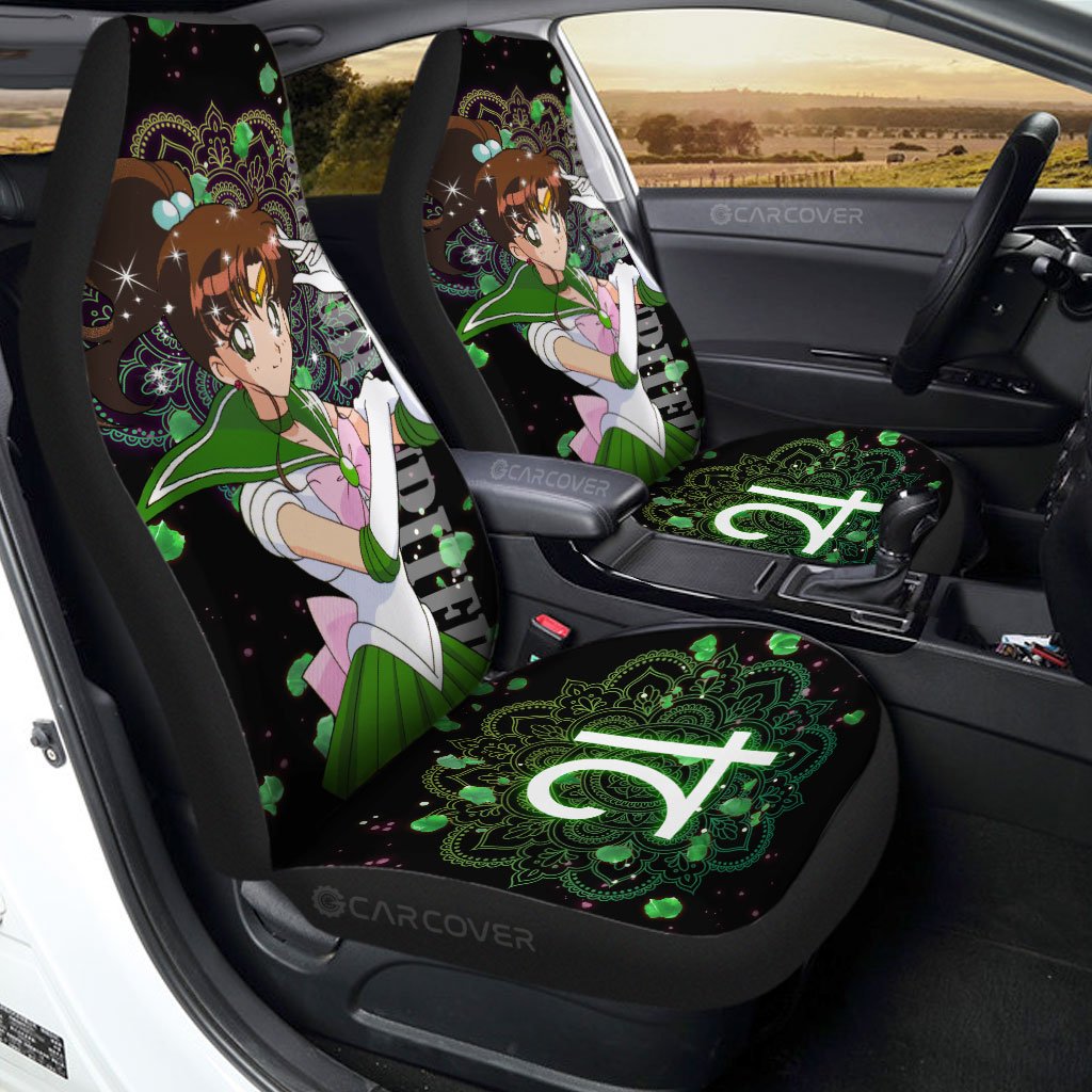 Sailor Jupiter Car Seat Covers Custom Sailor Moon Anime Car Interior Accessories - Gearcarcover - 1