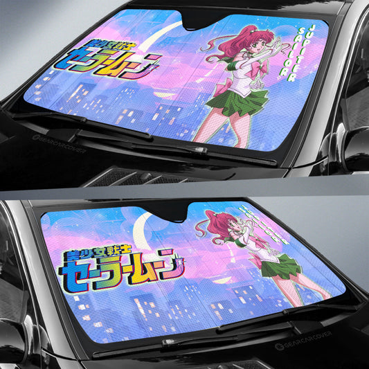 Sailor Jupiter Car Sunshade Custom Sailor Moon Anime For Car Decoration - Gearcarcover - 2