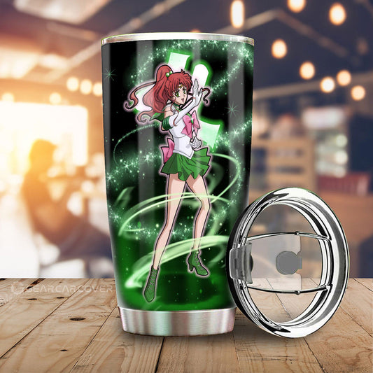Sailor Jupiter Tumbler Cup Custom Sailor Moon Anime Car Interior Accessories - Gearcarcover - 1