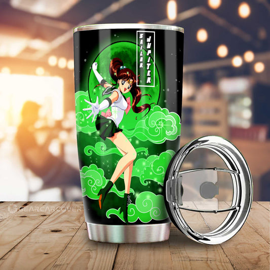 Sailor Jupiter Tumbler Cup Custom Sailor Moon Anime Car Interior Accessories - Gearcarcover - 1