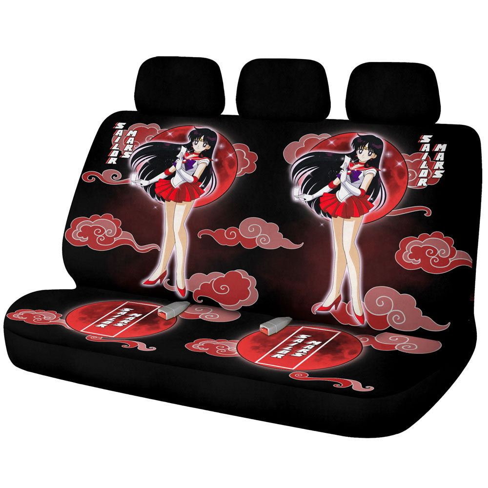 Sailor Mars Car Back Seat Covers Custom Sailor Moon Anime Car Accessories - Gearcarcover - 1