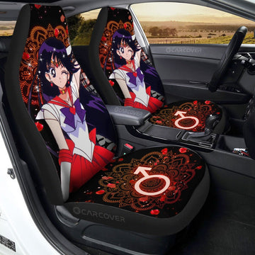 Sailor Mars Car Seat Covers Custom Anime Sailor Moon Car Interior Accessories - Gearcarcover - 1