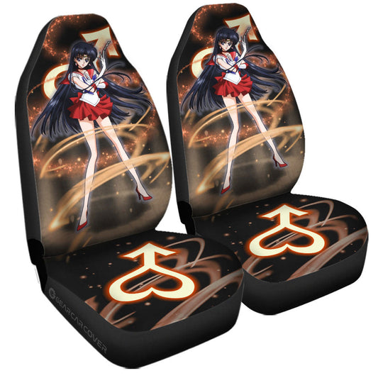 Sailor Mars Car Seat Covers Custom Sailor Moon Anime Car Accessories - Gearcarcover - 1