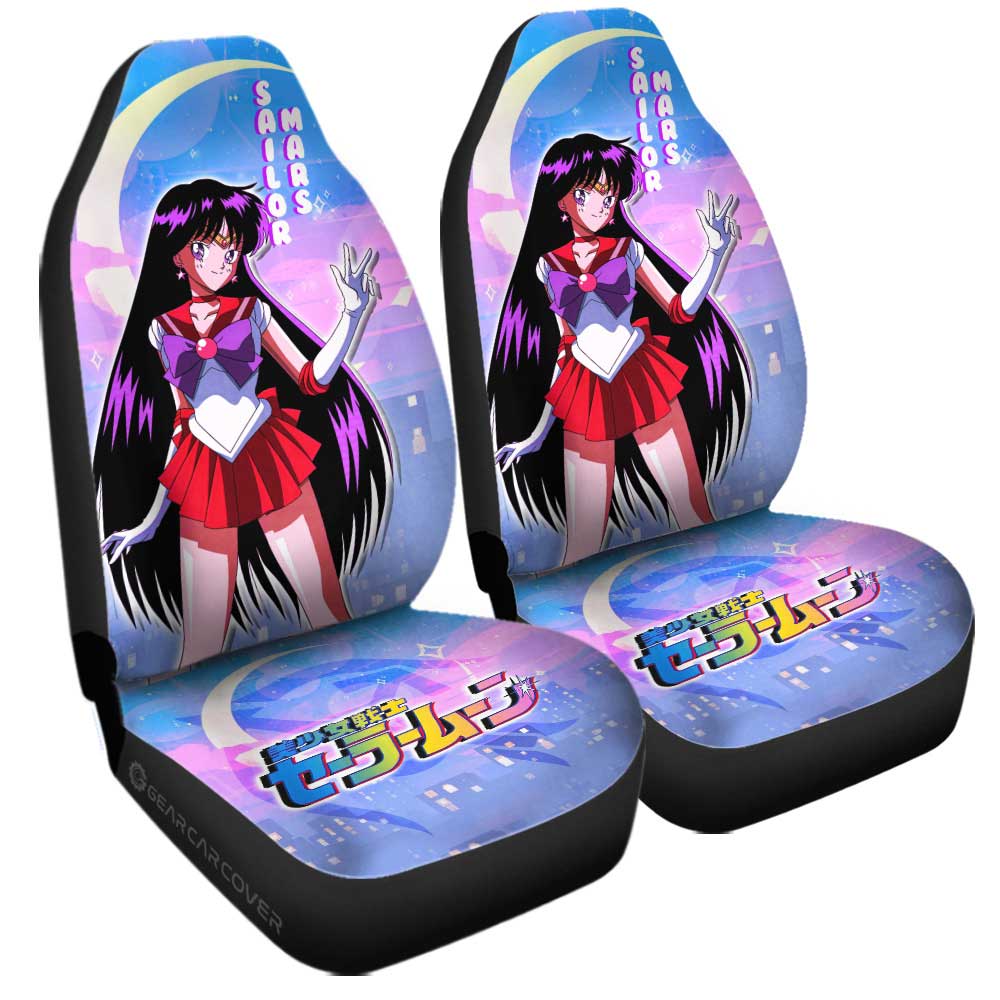 Sailor Mars Car Seat Covers Custom Sailor Moon Anime For Car Decoration - Gearcarcover - 3