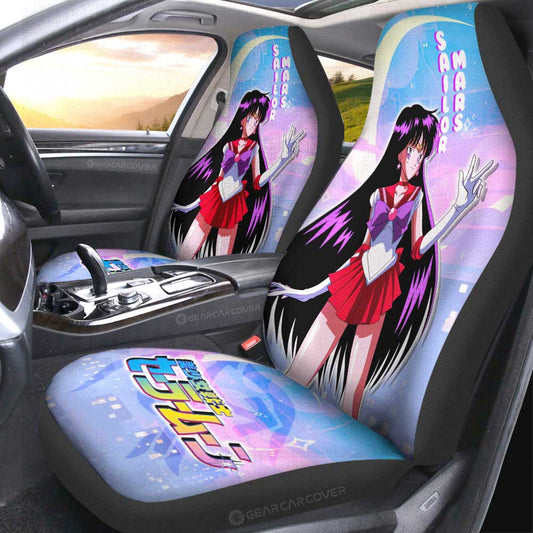 Sailor Mars Car Seat Covers Custom Sailor Moon Anime For Car Decoration - Gearcarcover - 2