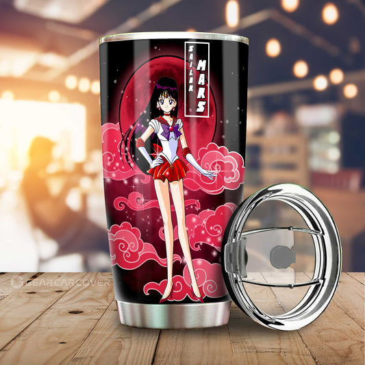 Sailor Mars Tumbler Cup Custom Sailor Moon Anime Car Interior Accessories - Gearcarcover - 1