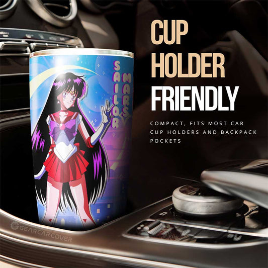 Sailor Mars Tumbler Cup Custom Sailor Moon Anime For Car Decoration - Gearcarcover - 2