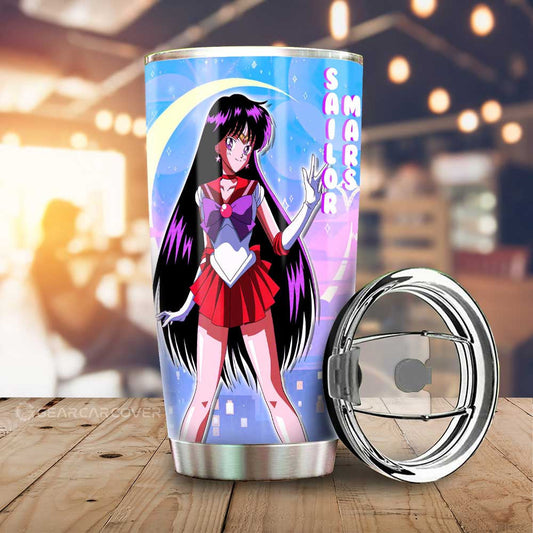Sailor Mars Tumbler Cup Custom Sailor Moon Anime For Car Decoration - Gearcarcover - 1