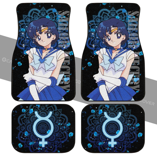 Sailor Mercury Anime Car Floor Mats Custom Sailor Moon Car Accessories - Gearcarcover - 2