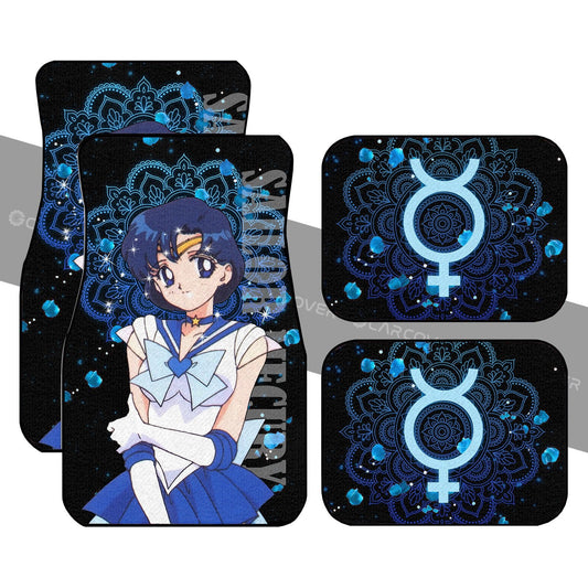Sailor Mercury Anime Car Floor Mats Custom Sailor Moon Car Accessories - Gearcarcover - 1